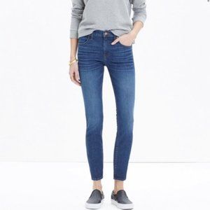 Madewell womens jeans size 25 dark wash 9" high riser skinny skinny stretchy